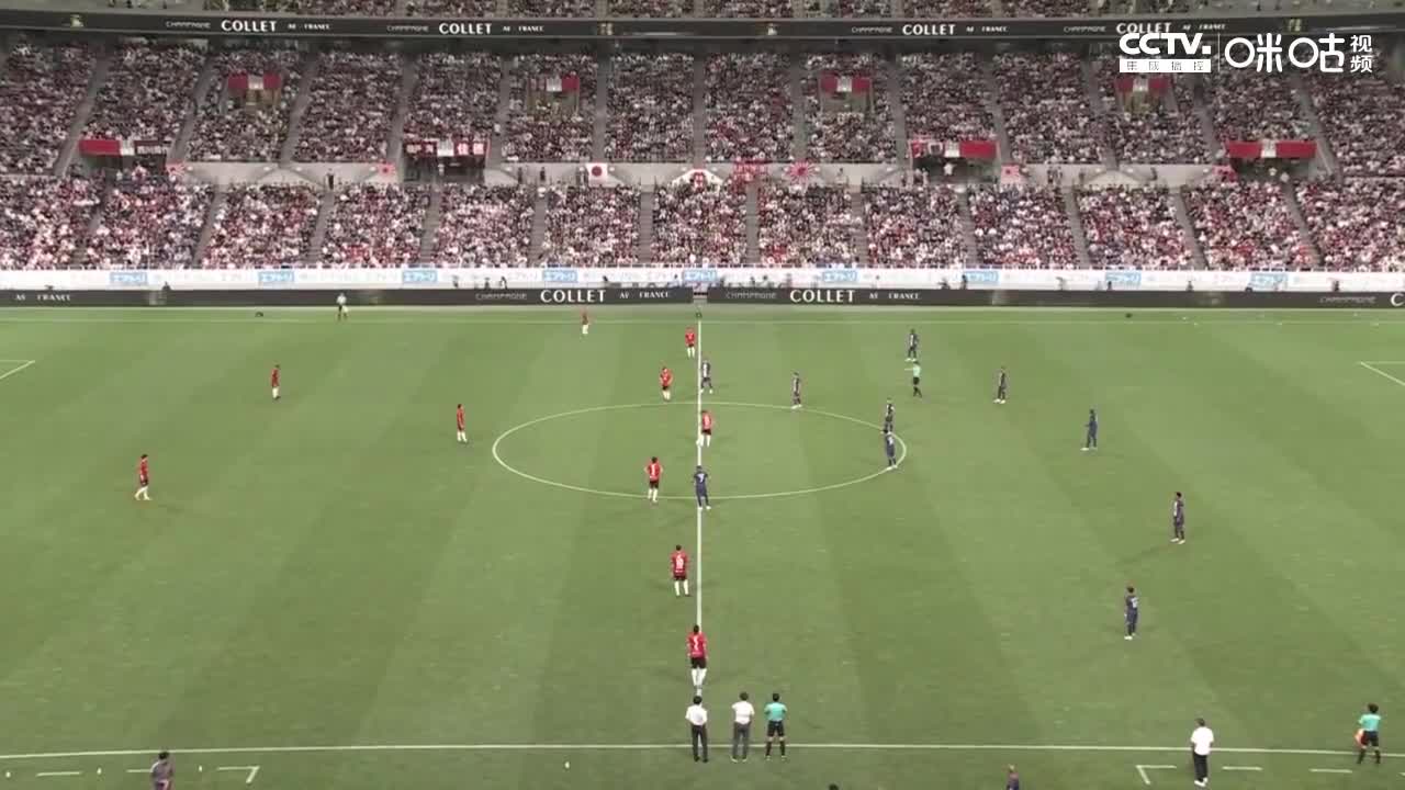 【集锦】热身赛-姆巴佩小角度爆射 巴黎3-0浦和红钻