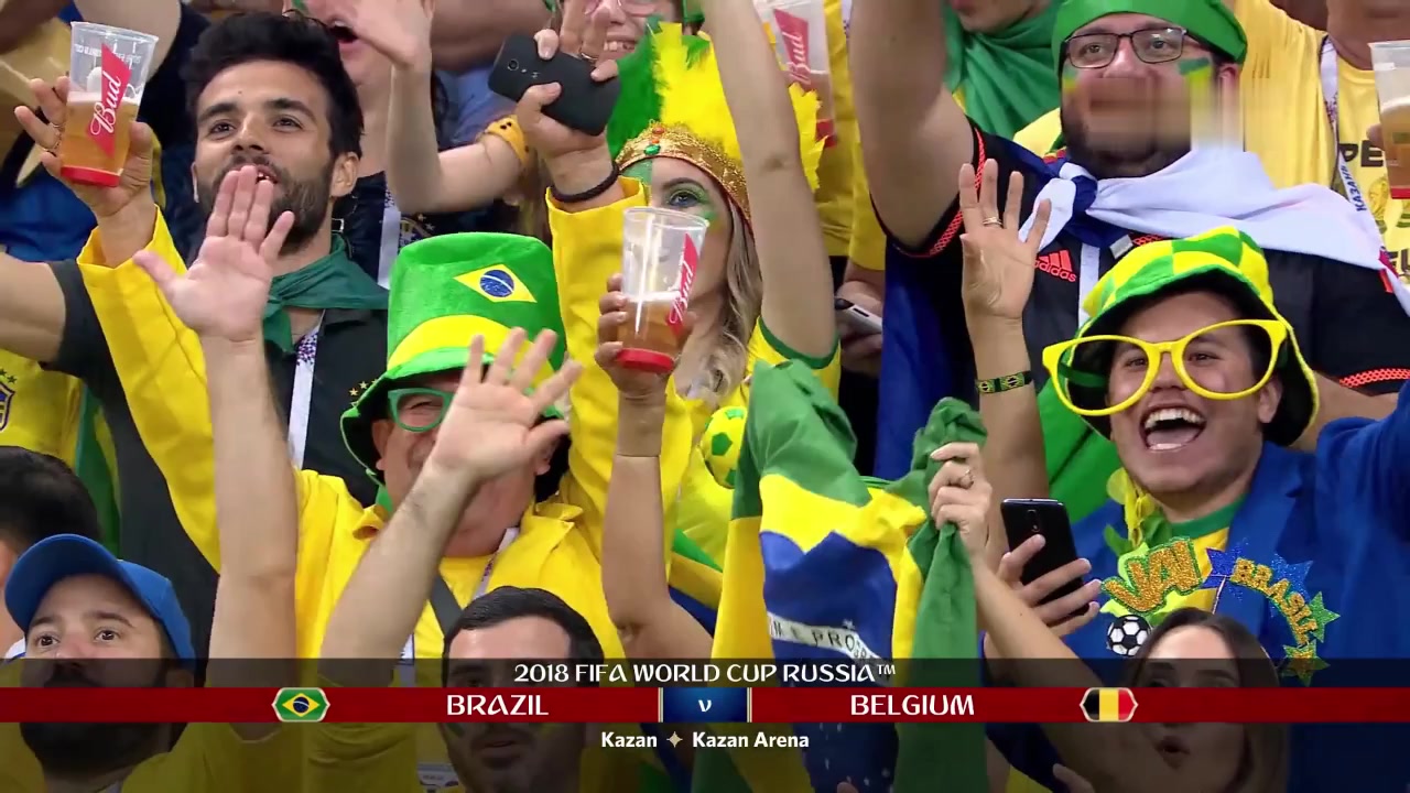 比利时黄金一代！18年世界杯巴西1-2不敌比利时遭淘汰