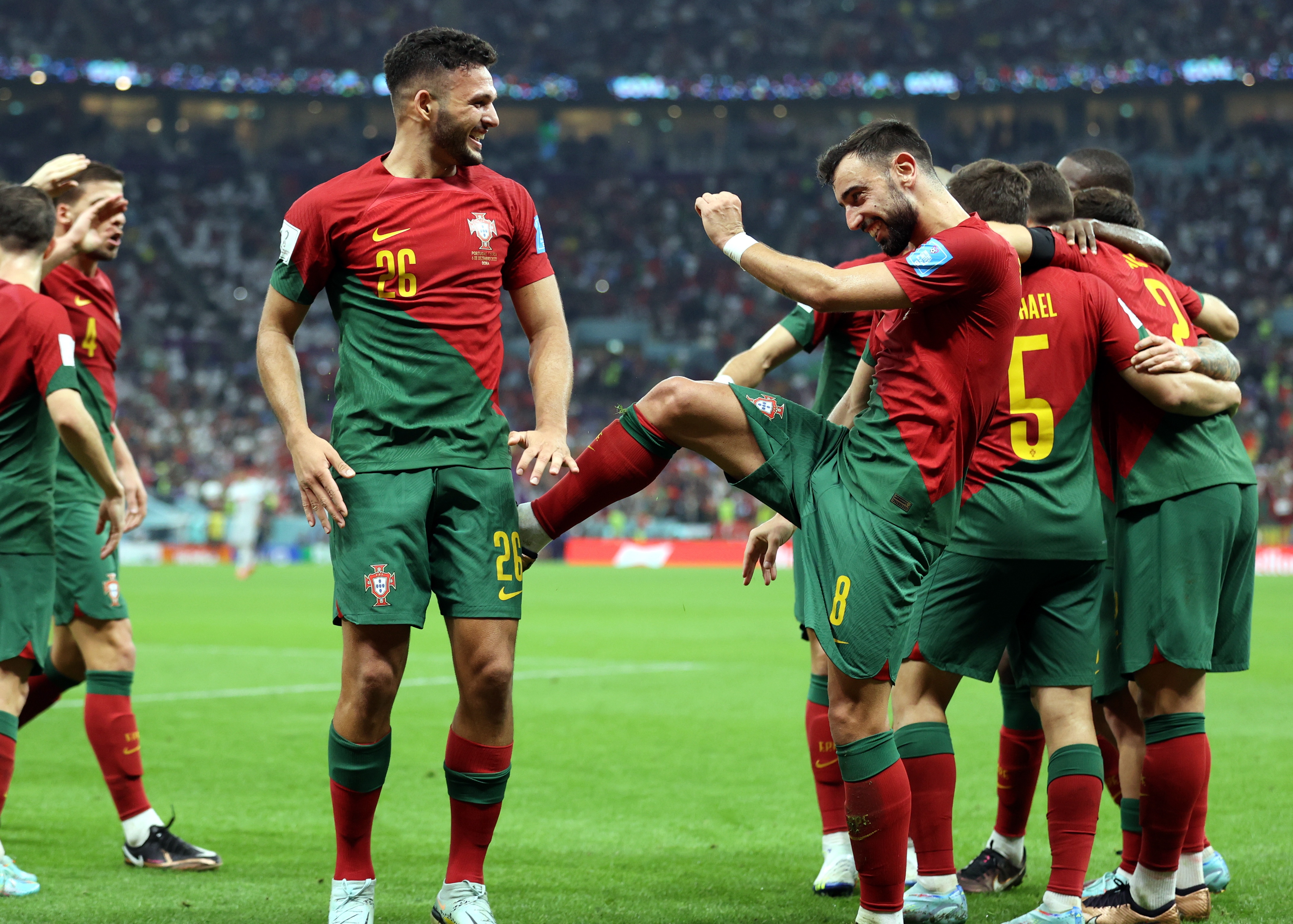 本届世界杯葡萄牙已打进12球，是上届世界杯进球数的2倍
