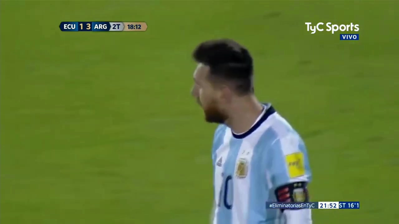 生死战助阿根廷晋级世界杯 17年梅西在厄瓜多尔高原上演帽子戏法