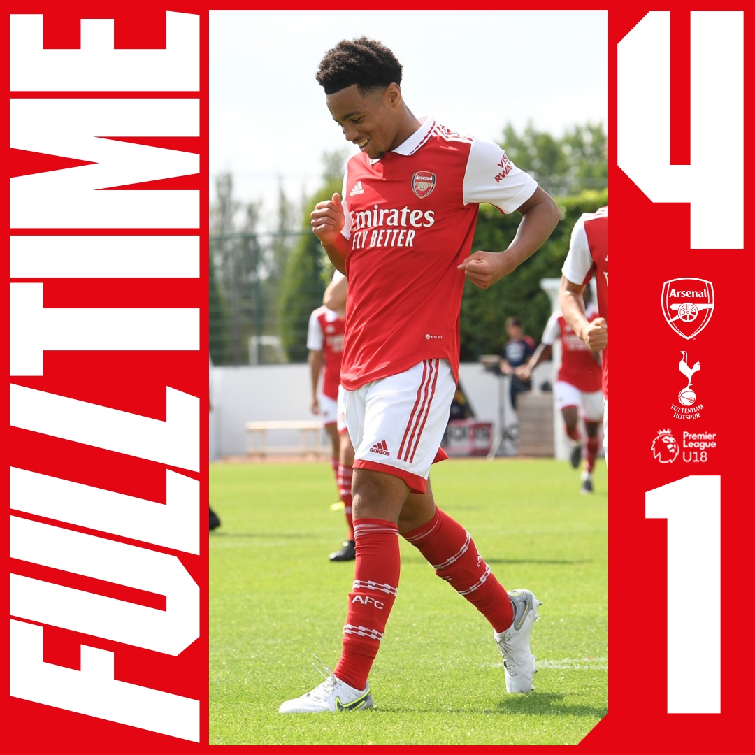 阿森纳U18以4-1击败热刺U18,威尔希尔赢得执教生涯首场胜利