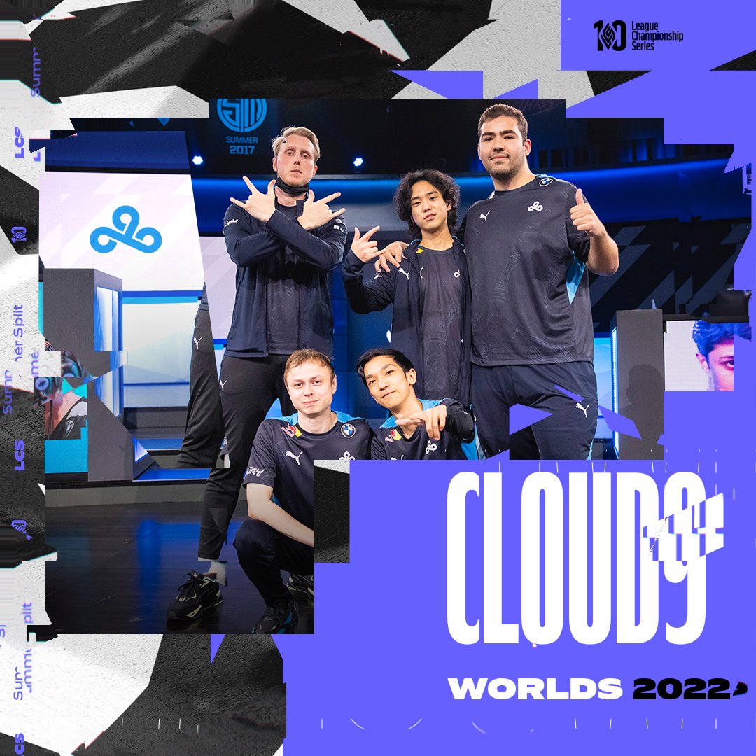 LCS赛区Cloud9成为全球第十 北美第二支锁定世界赛资格的战队