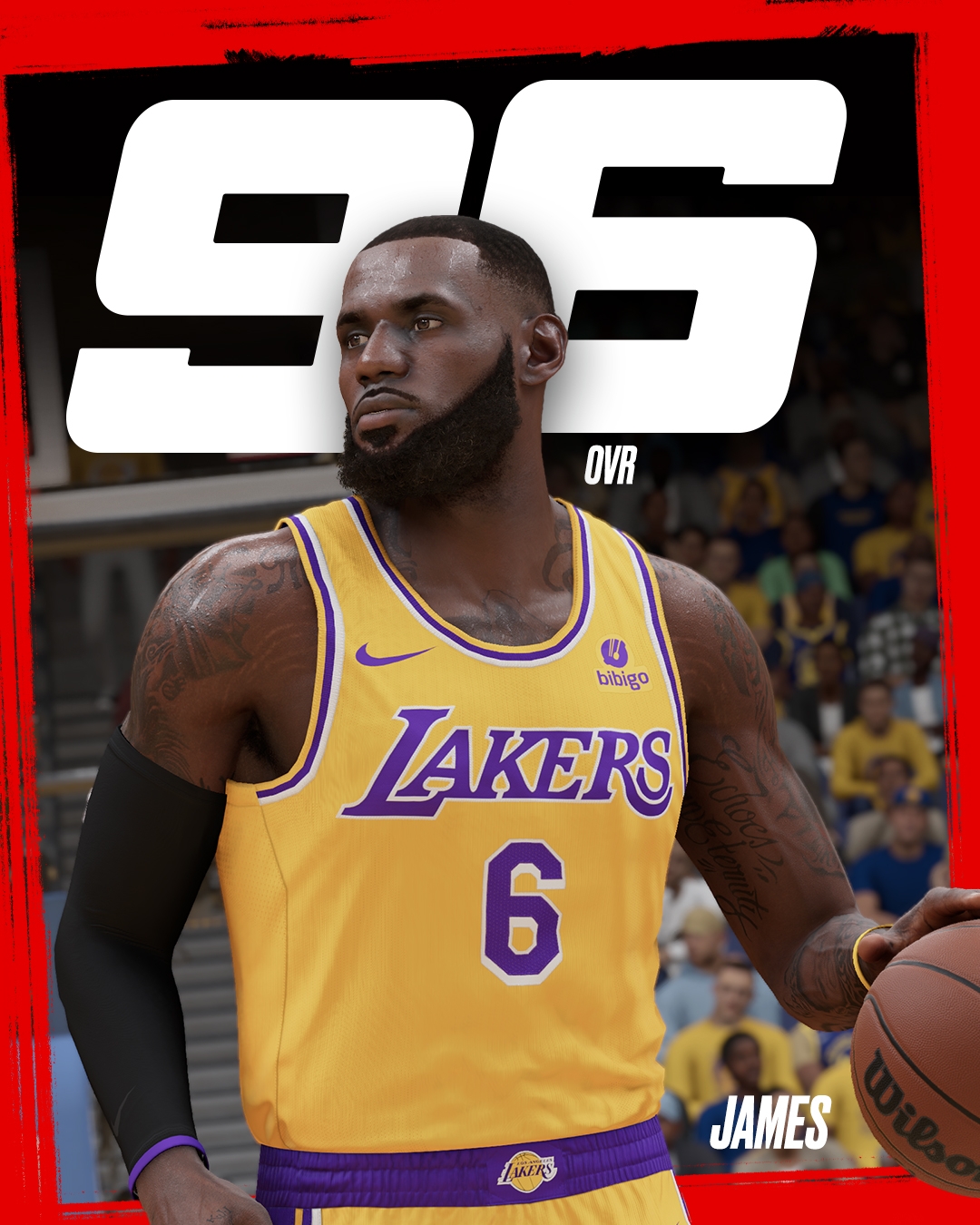 官方：2K23勒布朗-詹姆斯能力值96