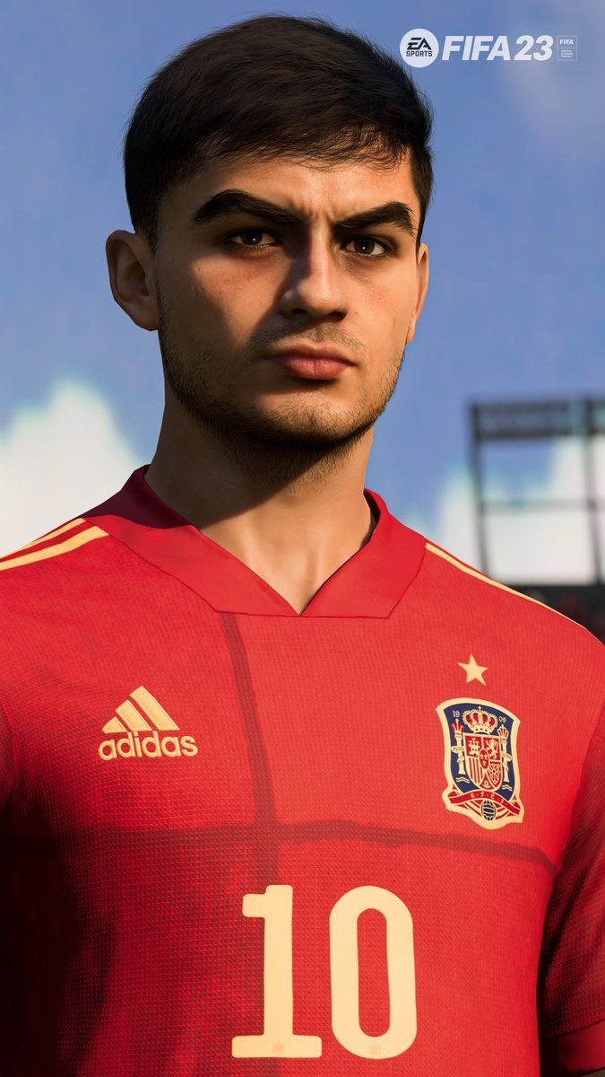 FIFA23中，佩德里获得真实脸模，而非像往常一样套用预设造型