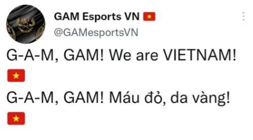 GAM更推：G-A-M，GAM！ 我们是越南！