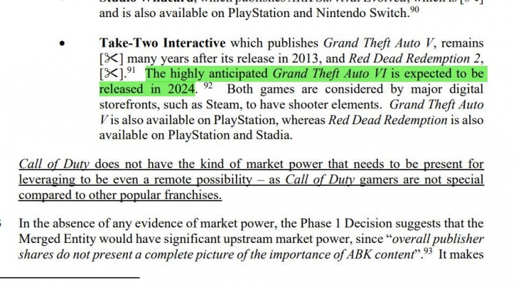 微软透露：R星认为《GTA6》距离发售至少要两年 或将于2024年发布