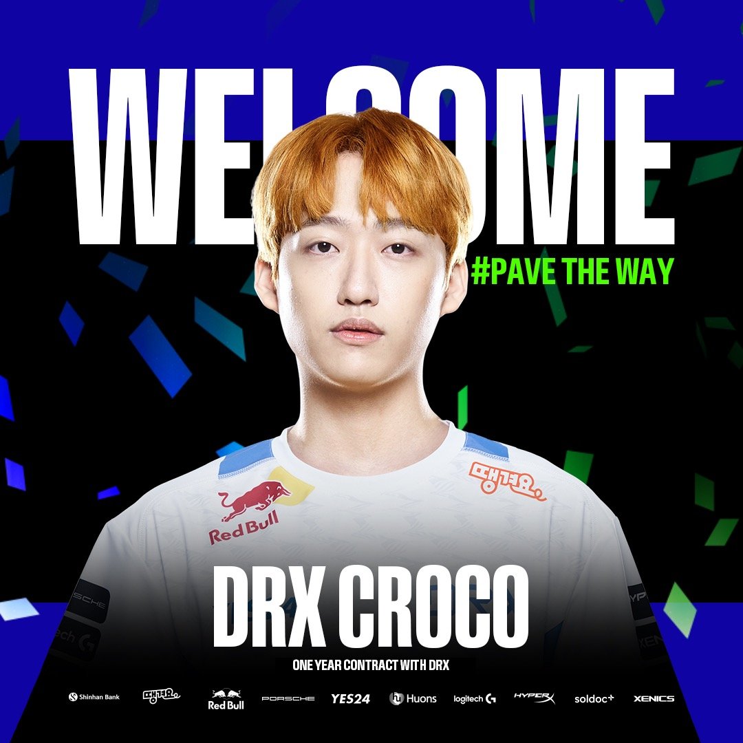 DRX官方：打野选手Croco加盟