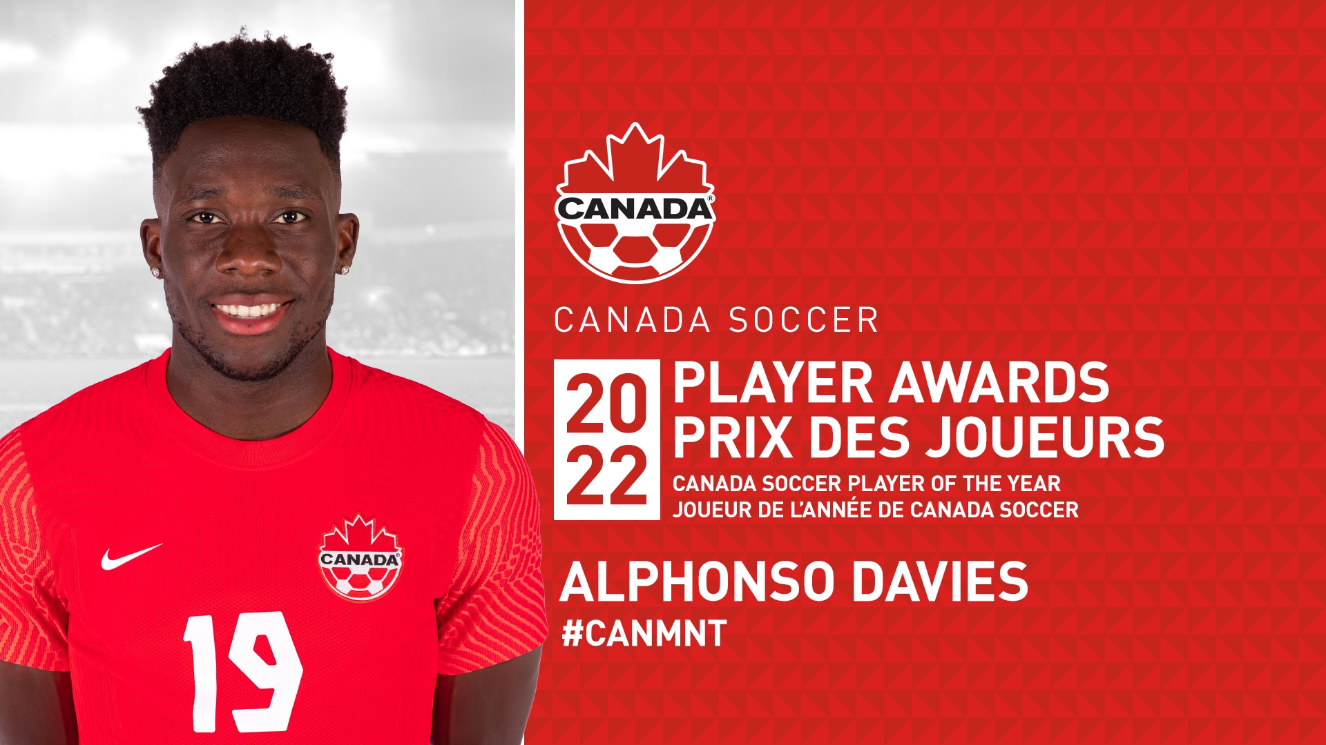 官方：阿方索-戴维斯当选加拿大年度最佳球员，生涯第4次获该奖