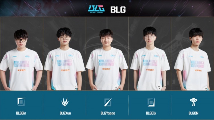 BLG新赛季队服样貌：白色打底，维持去年配色，赞助商Logo居中