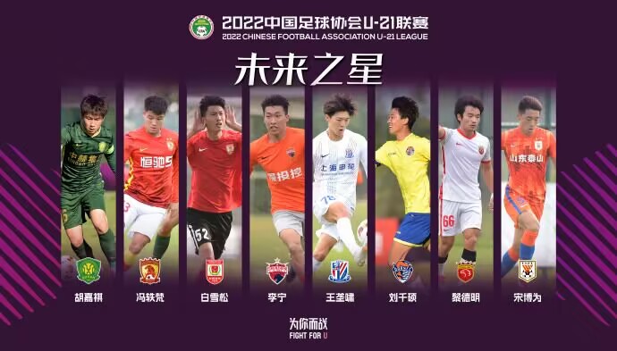 U21联赛未来之星：国安小将胡嘉祺领衔8人上榜