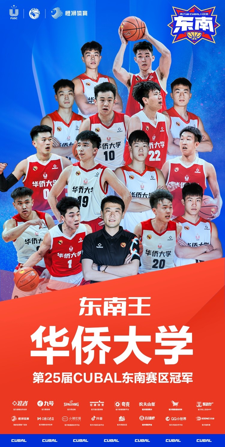 华侨大学战胜广东工大 时隔八年再夺东南王！周其默获东南MVP！