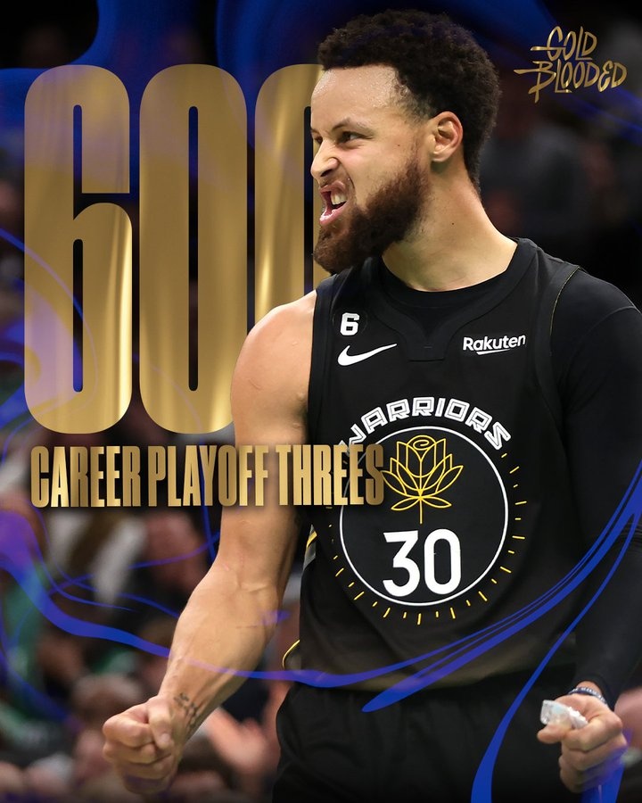 重新定义比赛！库里季后赛已命中600记三分NBA历史首人！