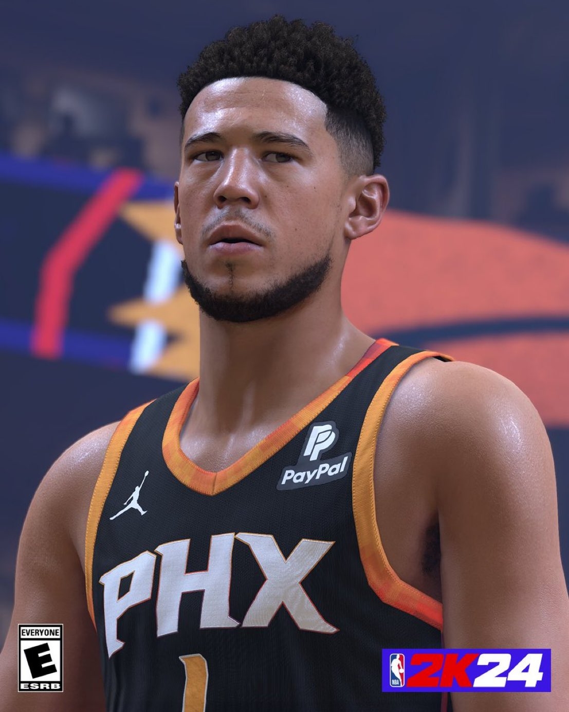 是你吗杨坤布克晒自己的NBA2K24形象吧友们觉得像吗