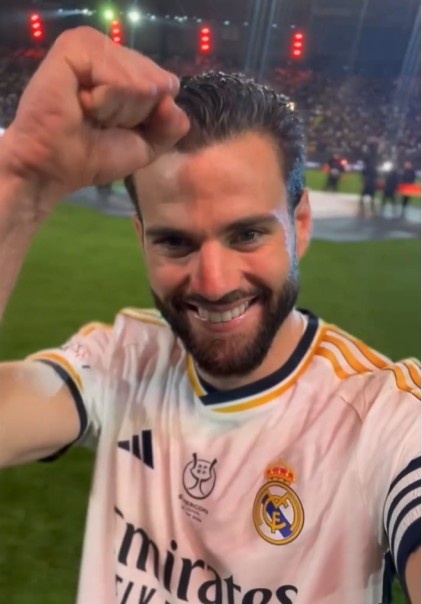 纳乔致谢球迷：一起享受这个伟大的夜晚吧！HalaMadrid