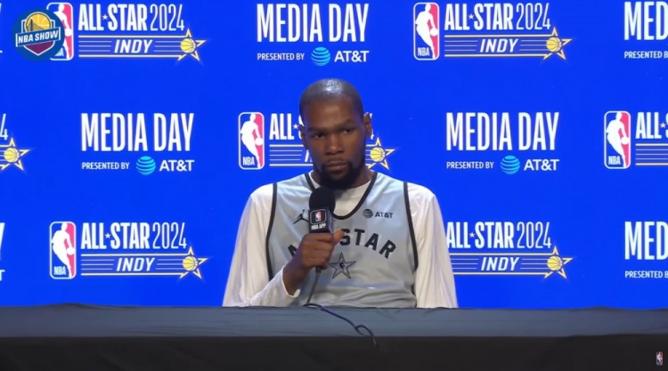 KD：希望得到那些踏实打球与渴望取得我这样成就球员的尊重！