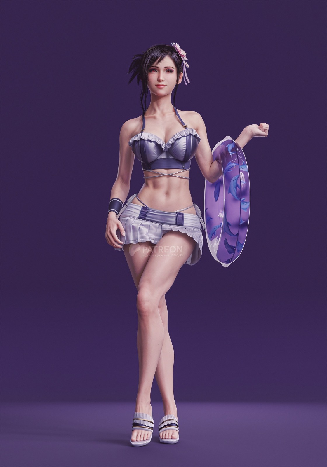 3D区见！玩家分享《最终幻想7：重生》蒂法泳装模型性感火辣吸睛