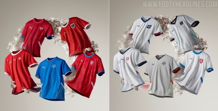 彪马旗下五队球衣发布：捷克、奥地利、冰岛、塞尔维亚和瑞士