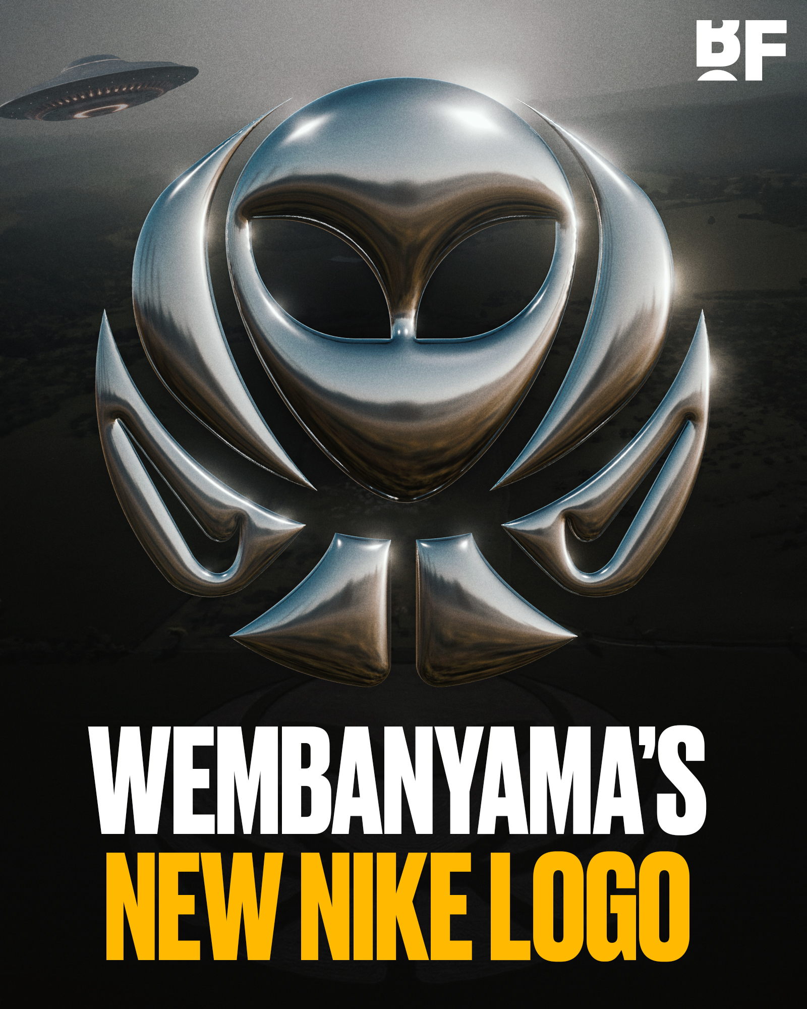 麦田怪圈外星人实锤耐克发布文班亚马新logo