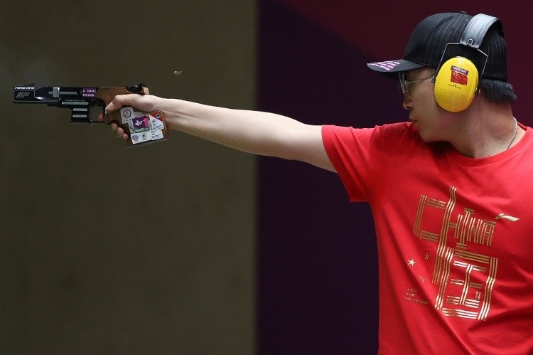射击世界杯李越宏男子25米手枪速射夺冠，中国队已经收获4金