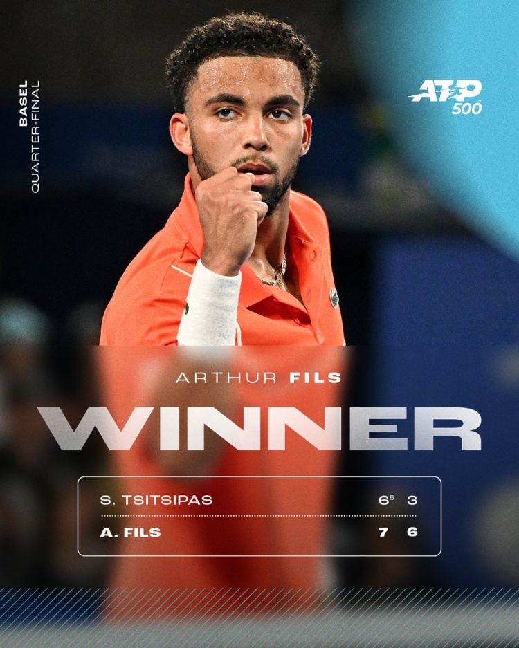 ATP500巴塞尔14决赛：3号种子西西帕斯02不敌20岁法国小将菲斯