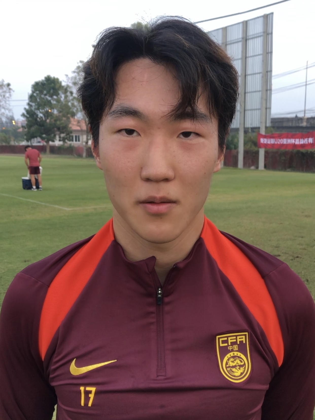 直播吧采访U20国青陈仕晗:泰国队脚下很灵敏我日常更多踢边锋
